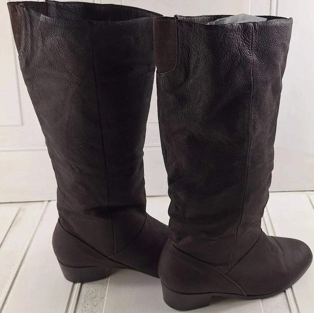 Savida Collection By Betco Brown Genuine Leather Womens Boots Sz 8